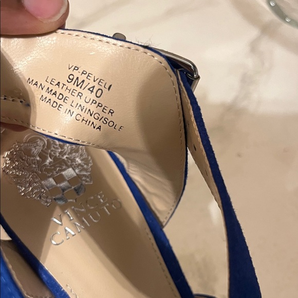Vince Camuto Royal Blue Heeled Sandals - Picture 6 of 11